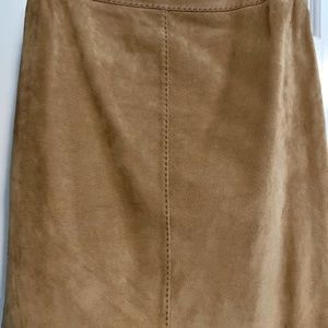 Kate Hill Suede Tan Skirt